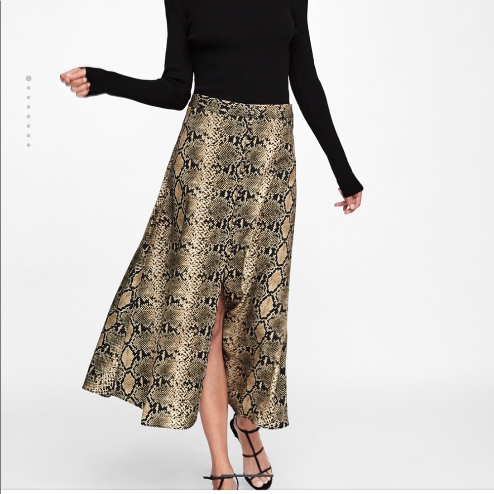 ZARA!! Snake Skirt